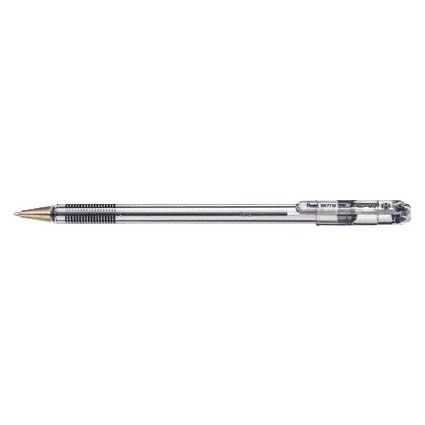 Pentel - Stylo bille BK77 fin noir | 12 pièces