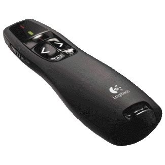 Logitech - Laser-Presenter R400