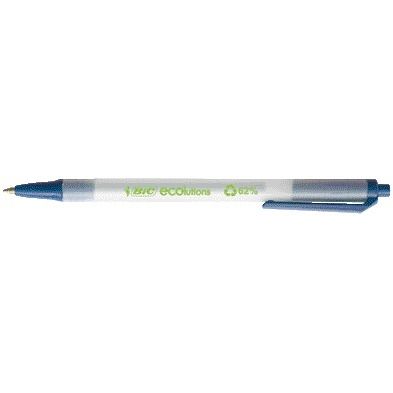 Bic Ecolutions - Stylo bille m bleu | 50 pièces
