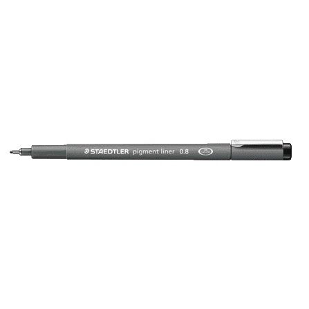 Staedtler - Fineliner pigment 308 0.8mm zwart | 10 stuks
