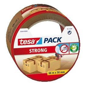 Tesa - Verpakkingse pack® Strong 66mx50mm bruin | 6 stuks