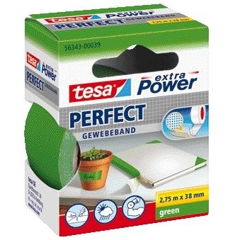 Tesa - Textiele ® extra Power Perfect 2.75mx38mm groen | 6 stuks