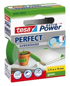 Tesa - Textiele perfect 2.75mx19mm groen | 10 stuks