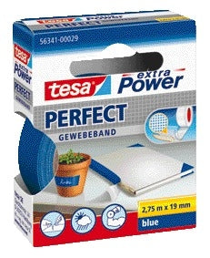Tesa - Textiele perfect 2.75mx19mm blauw