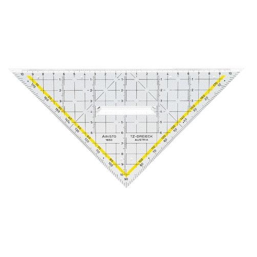 Aristo - Geodriehoek 1650/2 met greep 225mm