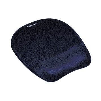 Fellowes - Tapis de souris avec repose-poignet en mousse bleu saphir