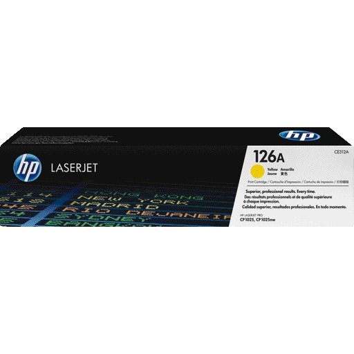 HP - Cartouche toner ce312a 126a jaune