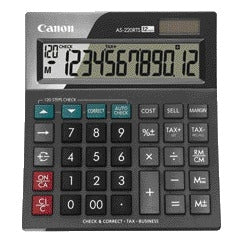 Canon - AS-220RTS calculator Desktop Rekenmachine met display Zwart