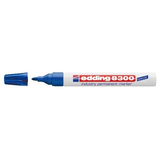 Edding - Viltstift 8300 industrie rond 1.5-3mm blauw