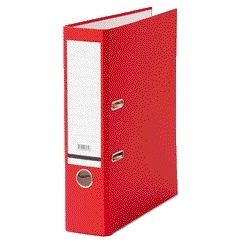 Qbasic - Ordner A4 80mm karton rood | 20 stuks