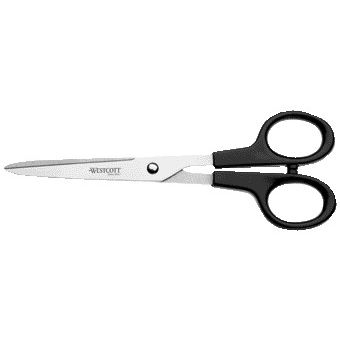 Westcott - Kantoorschaar 171mm met kunststof grip rvs