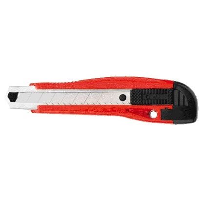 Westcott - Schneidemesser Premium 18mm mit Schiebeverschluss rot