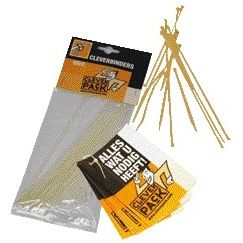 CleverPack - Inbindstrip cleverbinder kabel 10/20cm wit 100 stuks
