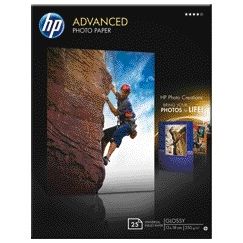 HP - Fotopapier q8696a 13cmx18cm 250gr glans