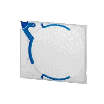 Quantore - Boîte de rangement CD Quickflip standard bleu 5 pièces