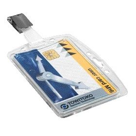 Langlebig - Sicherheitsausweishalter 8005 mit Clip 54x85mm verschlossen