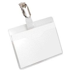 Durable - Badge 8106 met clip liggend open 60x90mm