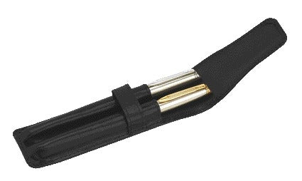 Van der Spek - Pennenetui 212 2dlg nerfleer zwart