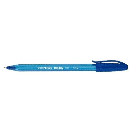 Paper Mate - Stylo bille Inkjoy 100 moyen bleu | 50 pièces