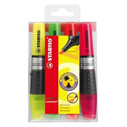 Stabilo - Markeerstift Luminator XT assorti 71/4 assorti etui à 4 stuks