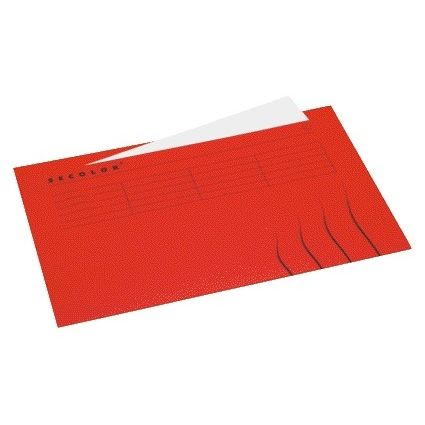 Jalema - Vouwmap met tabrand Folio 100% gerecycled karton 250gr rood
