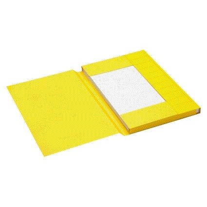 Jalema - Dossier folio 3 rabats 100% carton recyclé 250 gr jaune | 125 pièces