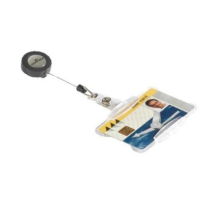 Durable - Mécanisme d'enroulement 8011 54x85mm avec porte-carte ouvert