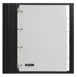 Quantore - Tabbladen 4-gaats 5-delig met venster grijs PP