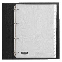 Quantore - Tabbladen 4-gaats 15-delig met venster grijs PP