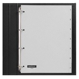 Quantore - Tabs 4-Loch 1-7 nummeriert graues PP