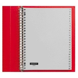 Quantore - Tabbladen 23-gaats 1-52 genummerd grijs PP