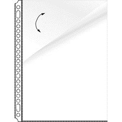 Kangaro - Sac de présentation 23 trous PP 0,08mm lisse 2 côtés ouvert 10 pièces