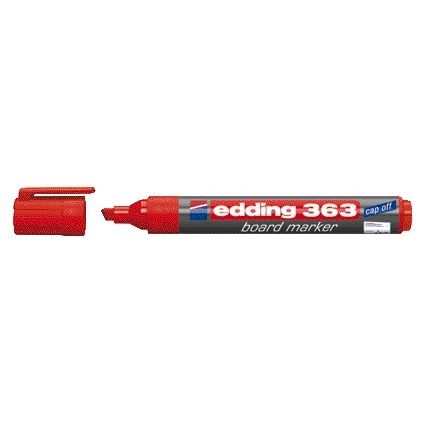 Edding - Whiteboardmarker 363 schuin 1-5mm rood