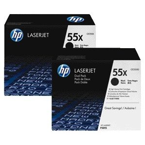 HP - Cartouche toner ce255xd 55x noir 2x