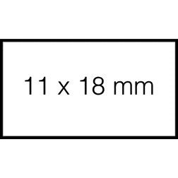 Sato - Prijsetiket 18x10mm pb1 permanent wit | 50 stuks