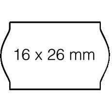 Open-Data - Etiquette de prix 16x26mm S14/ Judo amovible blanc