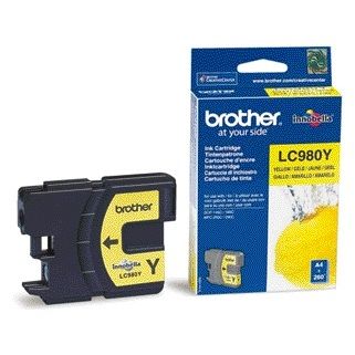 Brother - Cartouche d'encre LC-980Y jaune