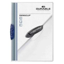 Durable - Dossier à clips Swingclip 30 feuilles bleu | 25 pièces