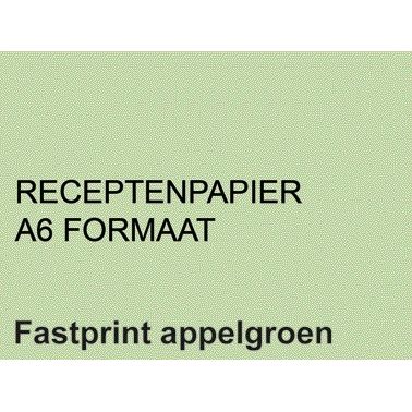 Fastprint - Papier recette A6 80gr vert pomme 2000 feuilles