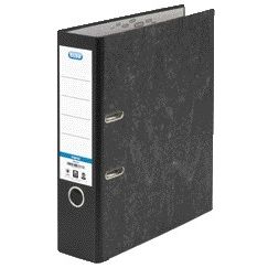 Elba - Ordner Smart Original A4 80mm carton noir nuageux