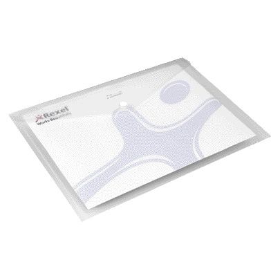 Rexel - Enveloppe sac glace A4 transparent 5 pièces