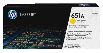 HP - Cartouche toner ce342a 651a jaune