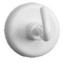 MAUL - Aimant avec crochet 25mm force de traction 3kg blanc 5 pièces