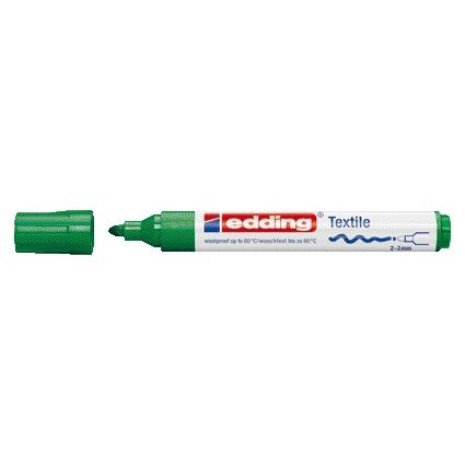 Edding - Marqueur textile 4500 rond 2-3mm vert | 10 pièces