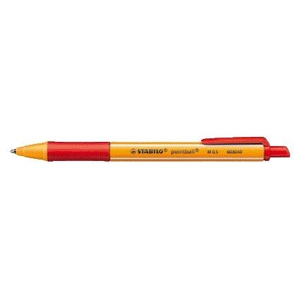 Stabilo - Balpen pointball 6030/40 m rood | 10 stuks
