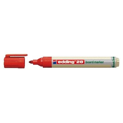 Edding - Marqueur pour tableau blanc 28 EcoLine rond 1,5-3mm rouge | 10 pièces
