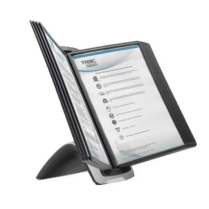 Langlebig – Schreibtischständer 5855 Sherpa Style 10 Taschen schwarz