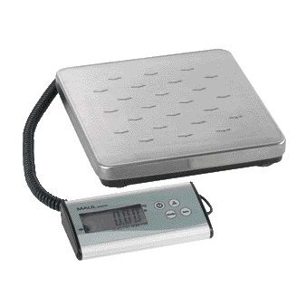 MAUL - Pakketweger Cargo 120kg metalen plateau 27x27cm +9V batterij zilver