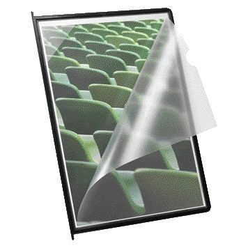 Djois - Infotas Flex-O-Frame met pen A4 zwart | 10 stuks