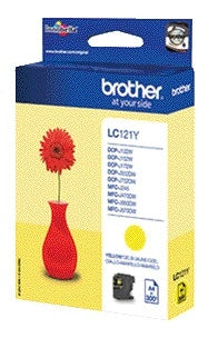 Brother - Cartouche d'encre LC-121Y jaune